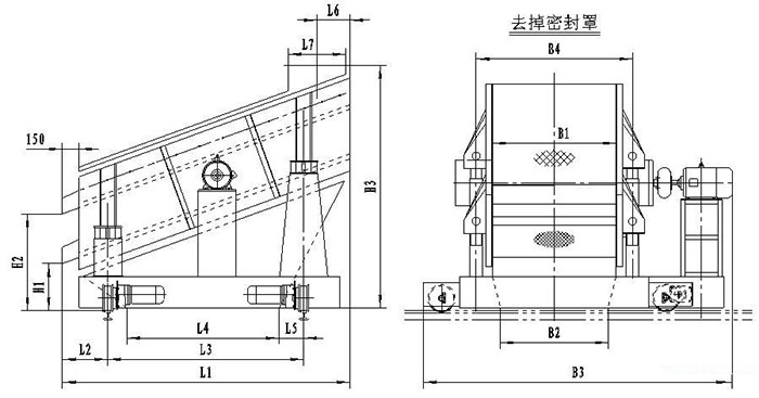 圓振動篩結(jié)構(gòu)圖